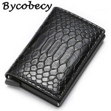 Bycobecy 2019 RFID Card Holder High Quality Suitcase Blocking Card Wallet Aluminum Box Slim Business Card Holder Kaart Pakket 2024 - buy cheap