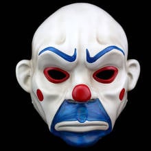 Takerlama High-grade Resin Joker Bank Robber Mask Clown Dark Knight Prop Masquerade Party Fancy Resin Mask On Sale 2024 - buy cheap