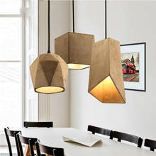 Американская Ретро промышленная ветровая цементная светодиодная люстра креативная кафе ресторан бар стол персонализированный магазин одежды художественные лампы 2024 - купить недорого