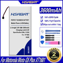 Hsabat hg40 3600 mah bateria para motorola moto g5 plus xt1681 xt1684 xt1685 xt1687 baterias 2024 - compre barato