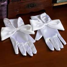 New sweat white ivory finger fashion bridal wedding gloves dancing party women performance gloves free shipping 2024 - buy cheap