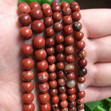 Natural Stone Beads Red Jaspers Stone Round Loose Beads For Jewelry Making 15.5" Pick Size 4/6/8/10/12mm DIY Bracelet Necklace 2024 - buy cheap