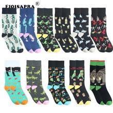 Creative Fashion Hip Hop Streets Tide Socks Men Harajuku Casual Cartoon Dinosaur Shark Animal Funny Socks Breathable Happy Socks 2024 - buy cheap