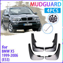 Flaps de lama do carro para bmw x5 e53 1999 ~ 2006 2000 2001 2002 2003 2004 2005 guarda-lamas respingo fender mudflaps acessórios automóveis 2024 - compre barato