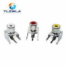 AV-8.4-3 AV Pin Jack 3 colores RCA hembra, Conector de Audio y vídeo AV, 100 Uds. 2024 - compra barato