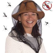 Protetor antimosquito, abelha, insetos, proteção para o rosto e cabeça, tela respirável e antisol 2024 - compre barato