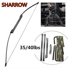 56" 35/40lbs Archery Recurve Bow Straight Adult Takedown Portable Takedown Bow Target Black Bow Hunting Shooting Accessories 2024 - buy cheap