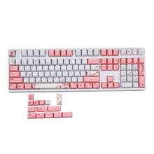 OEM PBT Cherry Blossom Keycap Mechanical Keyboard Keycaps Dye-Sublimation Keycap T3LB 2024 - buy cheap