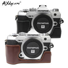 Genuine Leather EM5 III Camera Case Protective Half Body Cover Base For Olympus OMD EM5 III E-M5 Mark III EM5 MK3 EM5-3 2024 - buy cheap