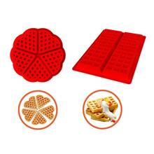 Waffle Maker Kitchen Waffle Mold for Baking Tools Silicone Mold Non-Stick Cake Mould Makers Kitchen Silicone Waffle Bakeware 2024 - buy cheap