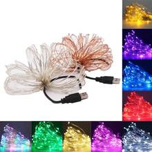 5V 2M 5M10M 3A/USB LED String Lights Copper Silver Wire Garland Waterproof Fairy Lights For Christmas Wedding Party Decoration 2024 - buy cheap