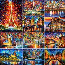 Full Round Diamond 5D DIY Diamond Painting City Landscape Embroidery Cross Stitch 5D Mosaic Home Decoration Diamond Painting 2024 - buy cheap