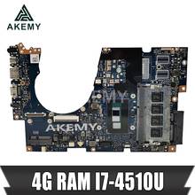 Akemy UX303LA Laptop motherboard For Asus UX303LA UX303LB UX303LN UX303L UX303 Test original mainboard 4G RAM I7-4510U 2024 - buy cheap