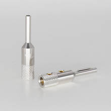Hifi Audio High quality VB-401R 4PCS Pure Copper Silver Plated Banana Plug 2024 - buy cheap