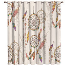 Retro Dreamcatcher Window Treatments Curtains Valance Living Room Bedroom Curtains Bathroom Bedroom Indoor Kids Window Valances 2024 - buy cheap