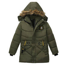 Baby Boys Jacket 2019 Autumn Winter Jacket For Boys Children Jacket Kids Hooded Fur Collar Warm Outerwear Thick Coat 3-8 Year 2024 - buy cheap