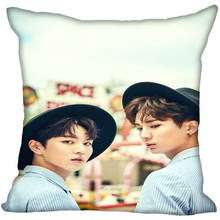 Kpop New PENTAGON Printing Square silk Pillowcases Satin Pillow Cover two Sides Pillowcase Custom Logo 2024 - buy cheap