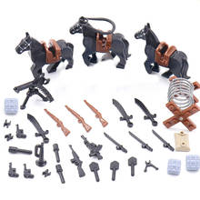 Military Weapon Series Soldiers War Horse Toys For Children Guns Educational Militaries Compatible Building Blocks World War 2024 - buy cheap