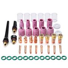 49PCS Welding Torch Stubby Gas Lens Tig WP17 WP18 WP26 Pyrex Glass Cup Spares Kit Durable Practical Welding Gun Accessories Set 2024 - buy cheap