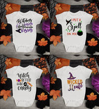 Halloween Baby boy Girl bodysuit Halloween Baby rompers Ghost witches Baby clothes My Halloween Baby outfits 2024 - buy cheap