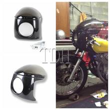 Motocicleta cafe racer 7 "farol carenagem tela brisa capa máscara para yamaha suzuki gs gt honda cb gl kawasaki en 2024 - compre barato