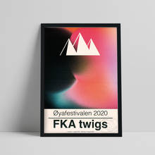 Фестиваль 2020 Fka Twigs постер, коллекция Fka Twigs веерская коллекция принтов, британская электронная музыка Настенная картина, абстрактное искусство стены 2024 - купить недорого