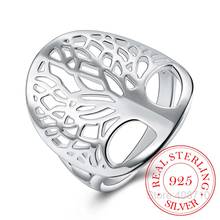 Женское кольцо из серебра 925 пробы с изображением дерева жизни 2024 - купить недорого