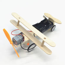 Children's science technology small production invention DIY Electric taxiing aircraft model hand-made material teaching toys 2024 - buy cheap