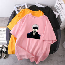 Gojo Satoru-camisetas de manga corta para mujer, camisetas Retro de Anime, camisetas de Cosplay Vintage para exteriores, camisetas para, camisetas 2021 2024 - compra barato