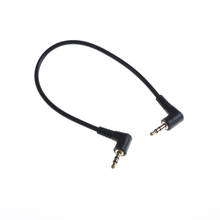 PVC + Metal Right Angled 3.5mm Jack Male To Male Stereo Audio AUX Cable For Car AUX 90 Degree 2024 - buy cheap