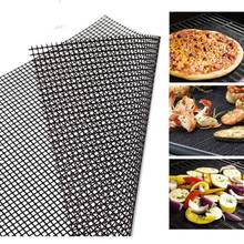 Reusable Barbecue Grill Mesh Mat Non-stick Kitchen Cooking BBQ Pad Mat For Camping Outdoor Activities Cooking Mesh Mat 2024 - buy cheap