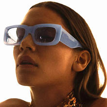 Gafas de sol cuadradas para hombre y mujer, lentes de sol cuadradas a la moda, de diseñador de marca, de lujo, Estilo Vintage, UV400, 2021 2024 - compra barato