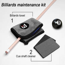 Billiards Towel And Pool Cue Tip Or Shaft Polisher Combination Maintenance Kit Billiard Burnisher Taco De Billar Accessories 2024 - buy cheap