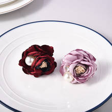 10 pçs criativo floral guardanapo botão chinês high-end restaurante modelo quarto hotel mesa liga guardanapo anel 2024 - compre barato