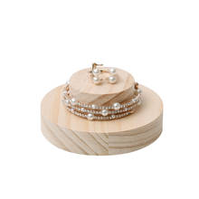 Wooden Jewelry Display Holder Storage Earrings Ring Organizer Rack Unpainted 2024 - buy cheap