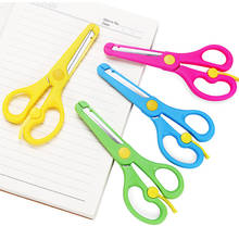 Paper Cutting Scissors Kids DIY Craft Protective Left Right Hand