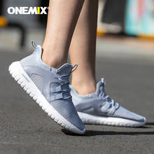 Onemix, tênis de corrida masculino, calçado casual de malha respirável para homens, absorve luz de choque, sapato de caminhada 2024 - compre barato