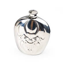 6oz Skull Hip Flask Portable Whisky Wine Pot Pocket Stainless Steel Flagon for Whiskey Liquor Drinkware Personalized Men Gifts 2024 - buy cheap