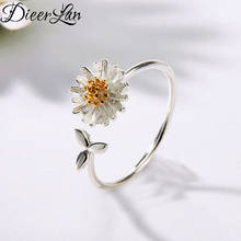 Wholesale Punk Vintage New Daisy Flower Rings For Girls Female Gothic Fashion Women Boho Jewelry 2024 - buy cheap