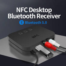 NFC Беспроводной Bluetooth 5,0 аудио приемник 3,5 мм Aux разъем для автомобиля ТВ музыкальный динамик HIFI усилитель 2024 - купить недорого