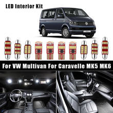 Bombillas LED Canbus blancas sin errores, Kit de luz de pie de puerta de cúpula Interior para VW Multivan para Caravelle MK5 MK6 T5 T6 (03-18) 2024 - compra barato