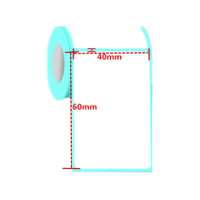 1PCS Thermal print paper 40x60mm 640 sheets waterproof barcode printing paper paper bar code label printing paper 2024 - buy cheap