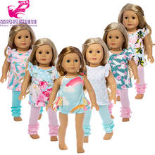 Комплект одежды для американской куклы, 18-дюймовые штаны для новорожденных, Одежда для кукол, наряд для куклы 18 дюймов 2024 - купить недорого