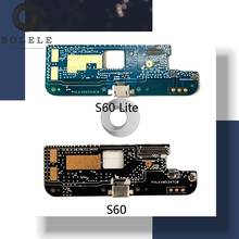 Placa de porta de carregamento para doogee, s60/s60 lite, conector usb, porta de motor, cabo flexível, microfone, microfone, vibrador 2024 - compre barato