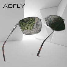 AOFLY Brand Design Polarized Sunglasses Men Metal Frame Spring Hinge Vintage Driving Anti-glare Sun Glasses Male UV400 2024 - buy cheap