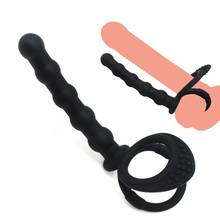 EXVOID Silicone Butt Plug Wearable Anal Plug Prostate Massage G-spot Stimulate Sex Shop Anal Beads Sex Toys for Men 2024 - buy cheap