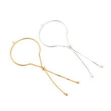 Round Bracelets Zinc Based Alloy Bracelet Accessories Findings Silver Color Gold  Color 17.8cm(7") long DIY Jewelry Making,1 Pc 2024 - buy cheap