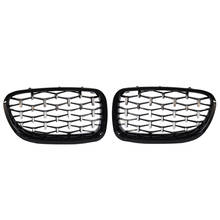 Rejilla delantera de riñón doble para BMW, accesorio de color negro con acabado de diamante, estilo de carreras, modelos 5: F10, F11, F18, 520i, 523i, 528i y 530i, años 2010 a 2016 2024 - compra barato