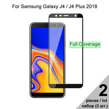 Защитное стекло для Samsung Galaxy J4 Plus J4 2018 полное покрытие закаленное стекло для Samsung Galaxy J4 Plus 2018 / J4 2018 2024 - купить недорого