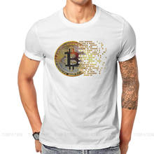 Camiseta de criptomoedas, camiseta masculina clássica de algodão solto com gola cruzada 2024 - compre barato